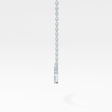 0.091 TCW Round Lab Grown Diamond Multi Stone Necklace