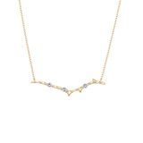 0.07 TCW Round Lab Grown Diamond Twig Necklace