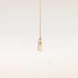 0.07 TCW Round Cut Moissanite Twig Necklace