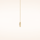 0.07 TCW Round Cut Moissanite Twig Necklace
