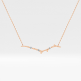 0.07 TCW Round Lab Grown Diamond Twig Necklace