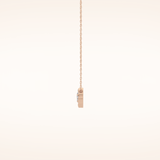 0.07 TCW Round Cut Moissanite Twig Necklace