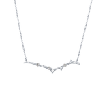0.07 TCW Round Lab Grown Diamond Twig Necklace