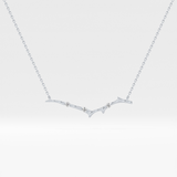 0.07 TCW Round Lab Grown Diamond Twig Necklace
