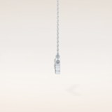 0.07 TCW Round Cut Moissanite Twig Necklace