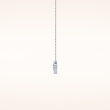 0.07 TCW Round Cut Moissanite Twig Necklace