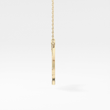 0.426 TCW Round Lab Grown Diamond Rising Sun Necklace