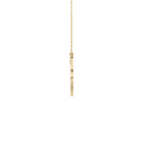 0.426 TCW Round Lab Grown Diamond Rising Sun Necklace