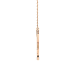 0.426 TCW Round Lab Grown Diamond Rising Sun Necklace