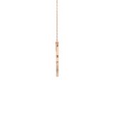 0.426 TCW Round Lab Grown Diamond Rising Sun Necklace