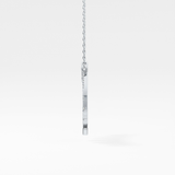 0.426 TCW Round Lab Grown Diamond Rising Sun Necklace