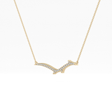 0.123 TCW Round Lab Grown Diamond Twig Necklace