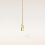 0.123 TCW Round Cut Moissanite Twig Necklace