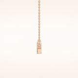0.123 TCW Round Cut Moissanite Twig Necklace