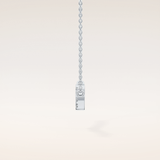 0.123 TCW Round Cut Moissanite Twig Necklace