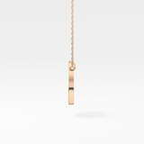 0.17 TCW Round Lab Grown Diamond A Initial Printed Halo Necklace