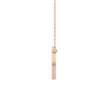 0.17 TCW Round Lab Grown Diamond A Initial Printed Halo Necklace
