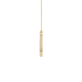 1.5 TCW Emerald Lab Grown Diamond Bezel Necklace
