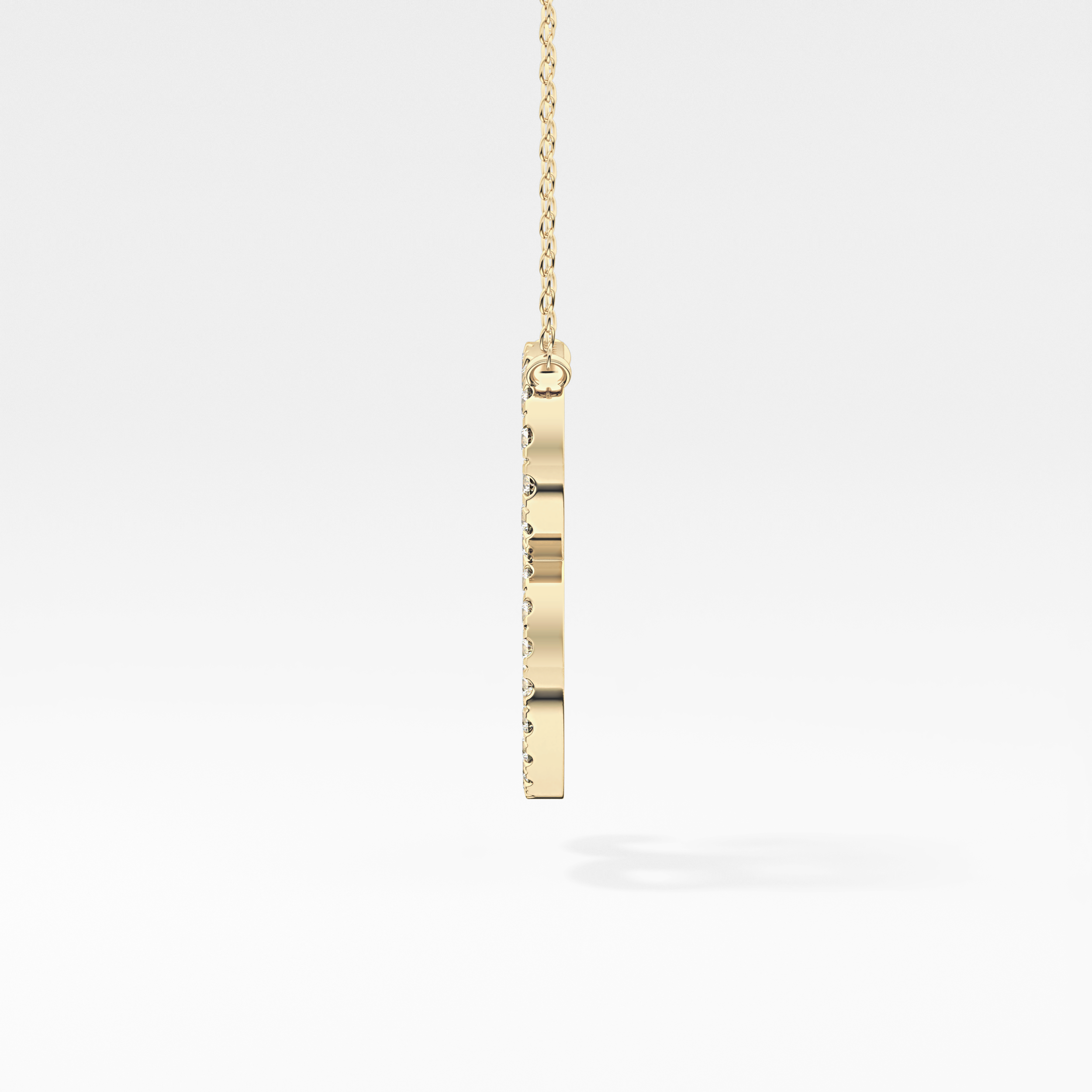 1.5 TCW Emerald Lab Grown Diamond Bezel Necklace