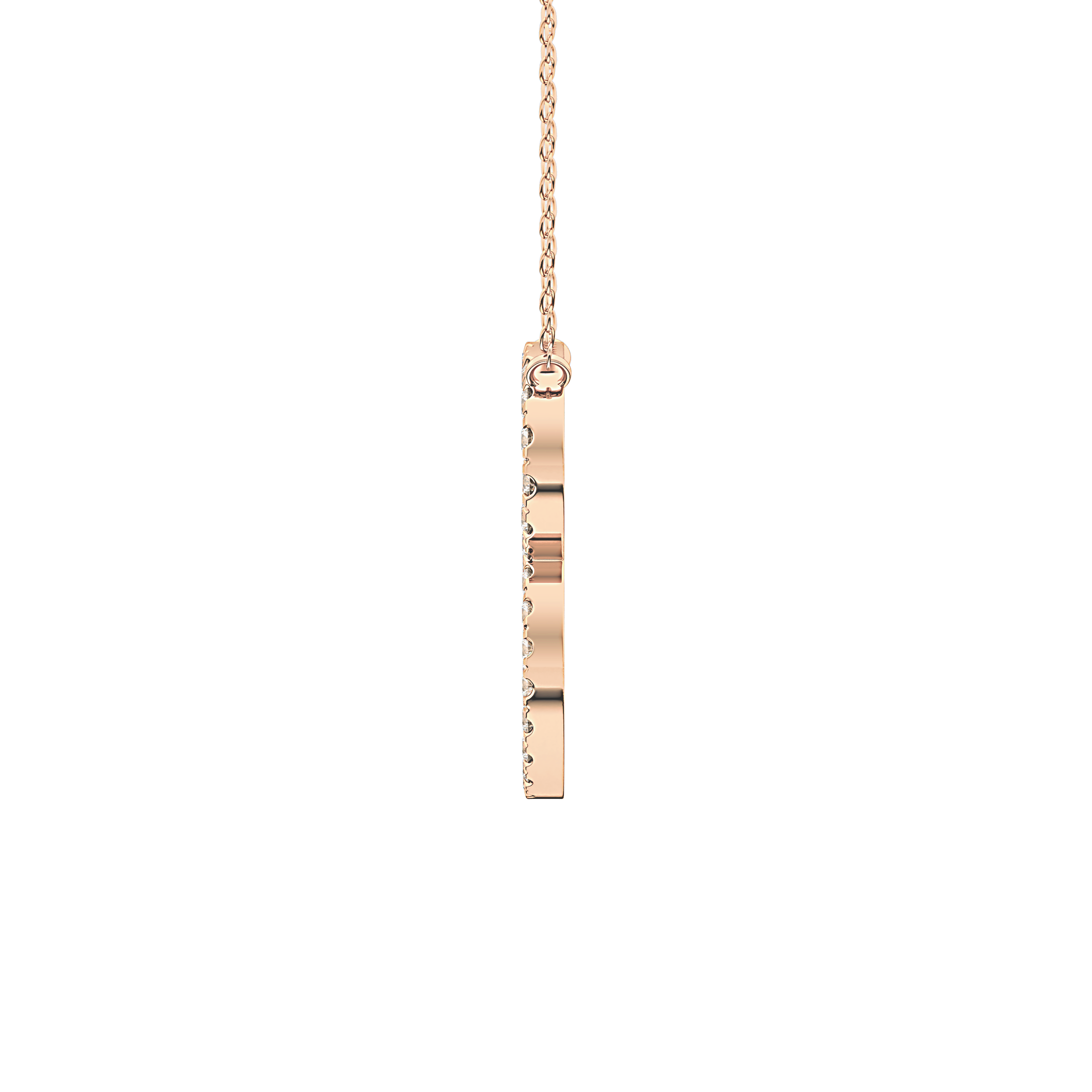 1.5 TCW Emerald Lab Grown Diamond Bezel Necklace