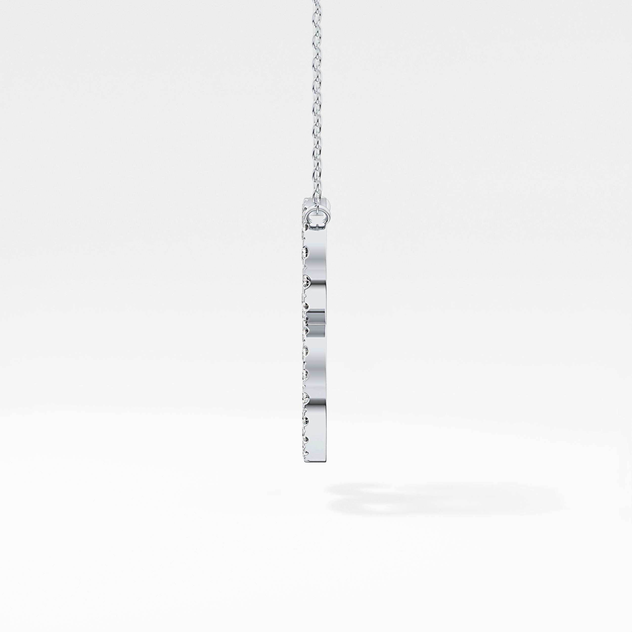 1.5 TCW Emerald Lab Grown Diamond Bezel Necklace