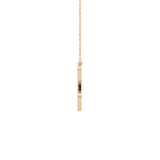 0.144 TCW Round Lab Grown Diamond E Initial Necklace