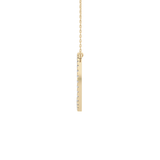 0.435 TCW Round Lab Grown Diamond D Initial Necklace