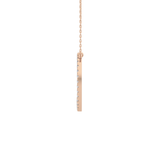 0.435 TCW Round Lab Grown Diamond D Initial Necklace