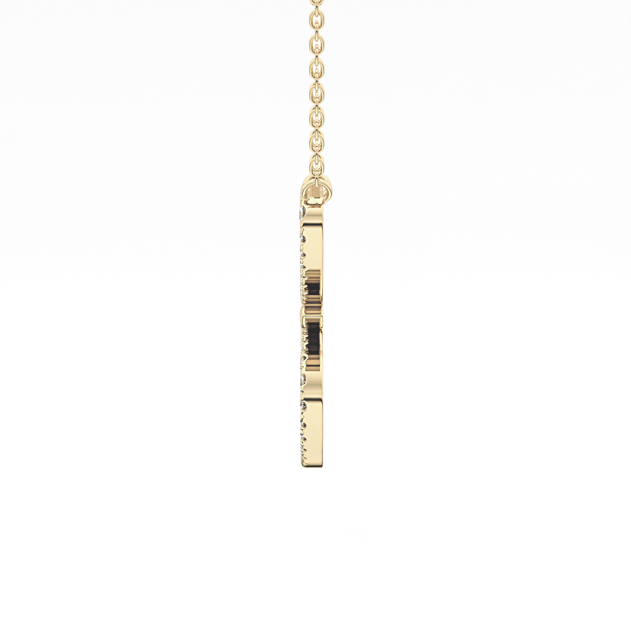 1.5 TCW Emerald Lab Grown Diamond Bezel Necklace