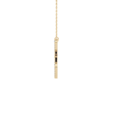 1.5 TCW Emerald Lab Grown Diamond Bezel Necklace