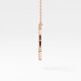1.5 TCW Emerald Lab Grown Diamond Bezel Necklace