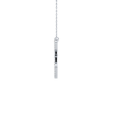 1.5 TCW Emerald Lab Grown Diamond Bezel Necklace