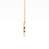 1.5 TCW Emerald Lab Grown Diamond Bezel Necklace