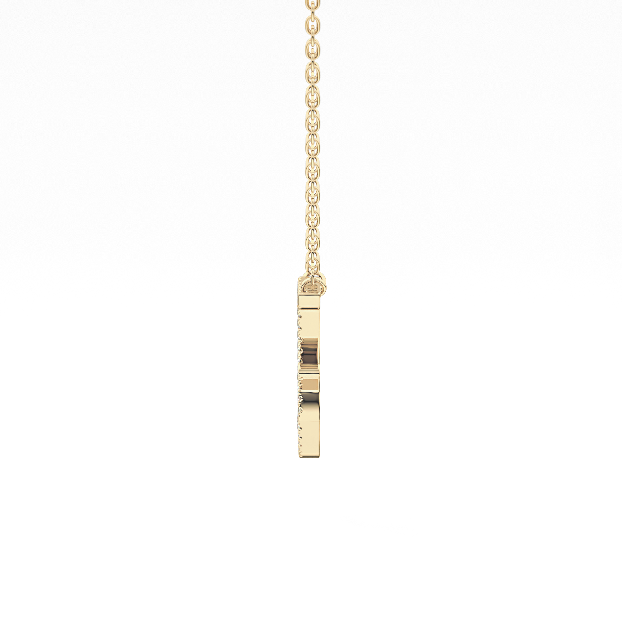 1.5 TCW Emerald Lab Grown Diamond Bezel Necklace