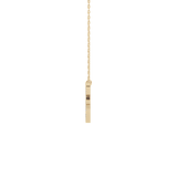 1.5 TCW Emerald Lab Grown Diamond Bezel Necklace