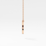 1.5 TCW Emerald Lab Grown Diamond Bezel Necklace