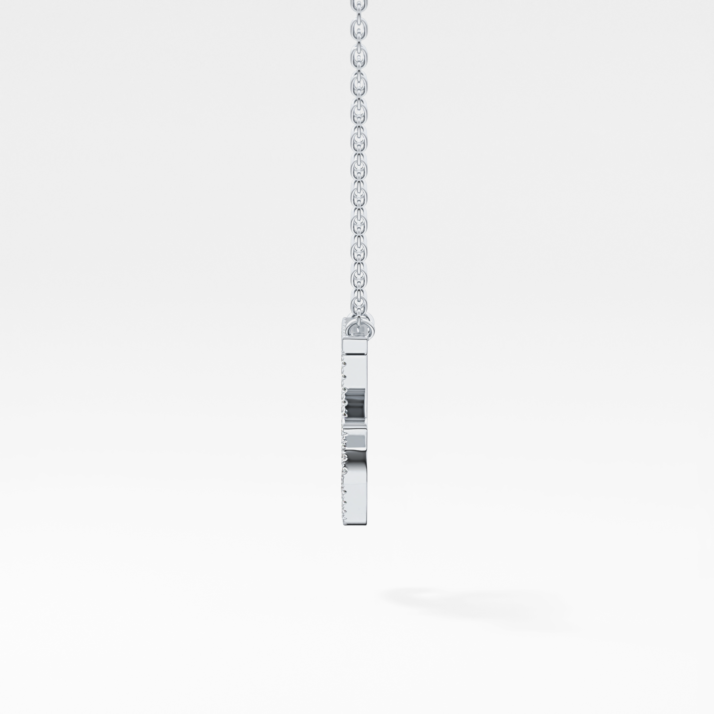 1.5 TCW Emerald Lab Grown Diamond Bezel Necklace