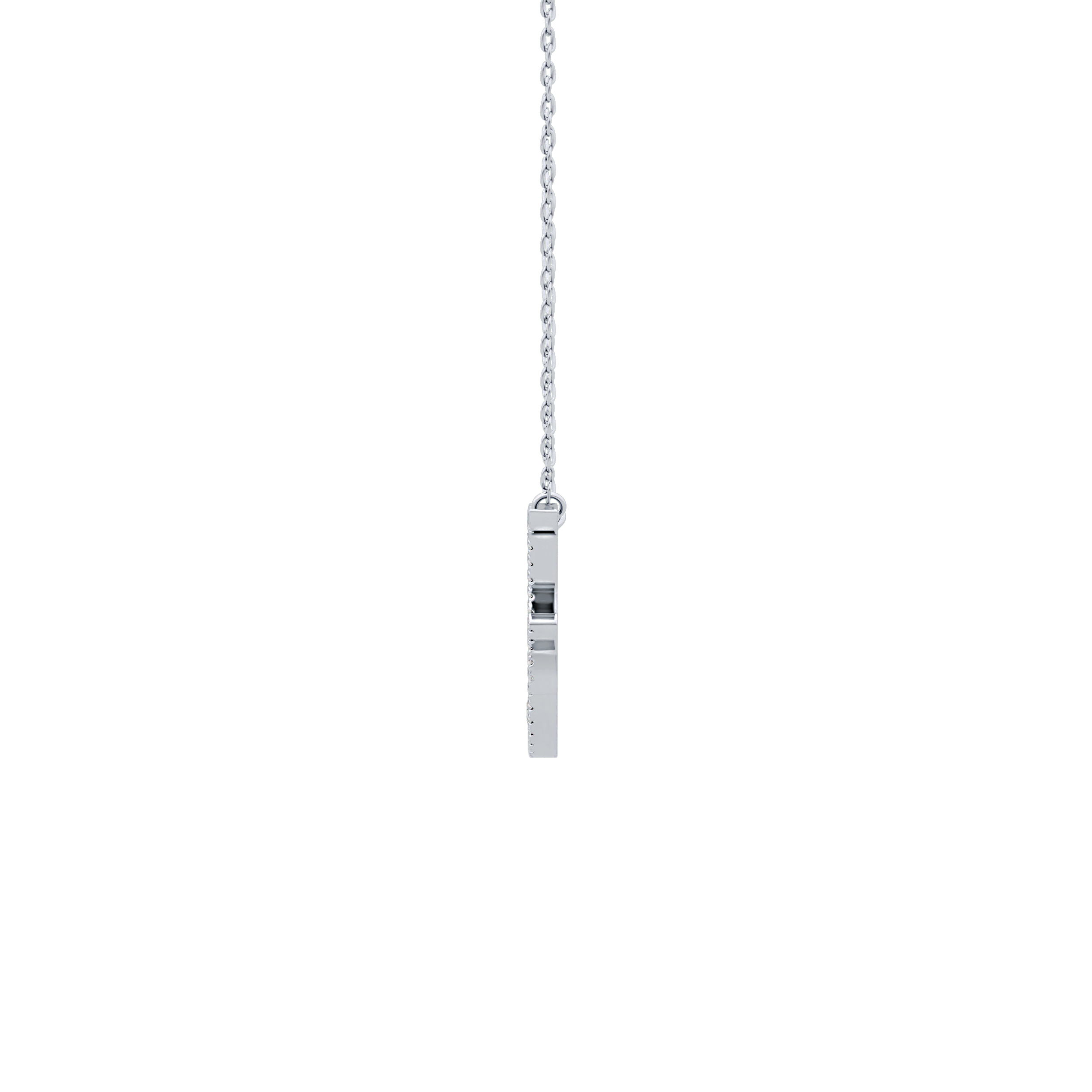 1.5 TCW Emerald Lab Grown Diamond Bezel Necklace