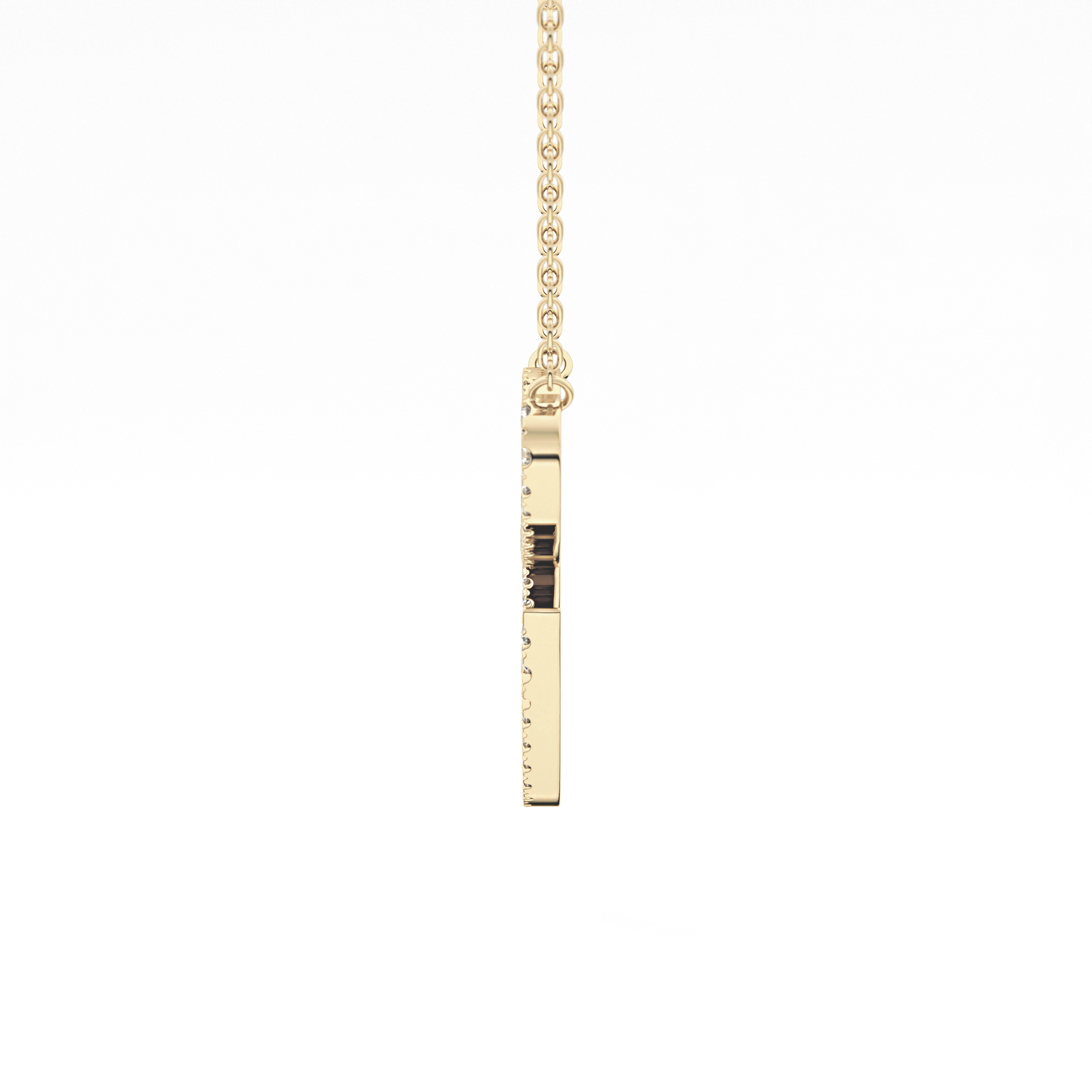 1.5 TCW Emerald Lab Grown Diamond Bezel Necklace