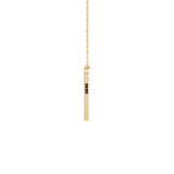 1.5 TCW Emerald Lab Grown Diamond Bezel Necklace