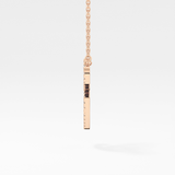 1.5 TCW Emerald Lab Grown Diamond Bezel Necklace