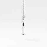 1.5 TCW Emerald Lab Grown Diamond Bezel Necklace