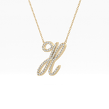 1.5 TCW Emerald Lab Grown Diamond Bezel Necklace