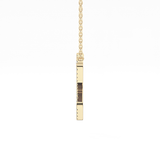 1.5 TCW Emerald Lab Grown Diamond Bezel Necklace