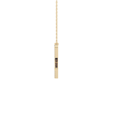 1.5 TCW Emerald Lab Grown Diamond Bezel Necklace