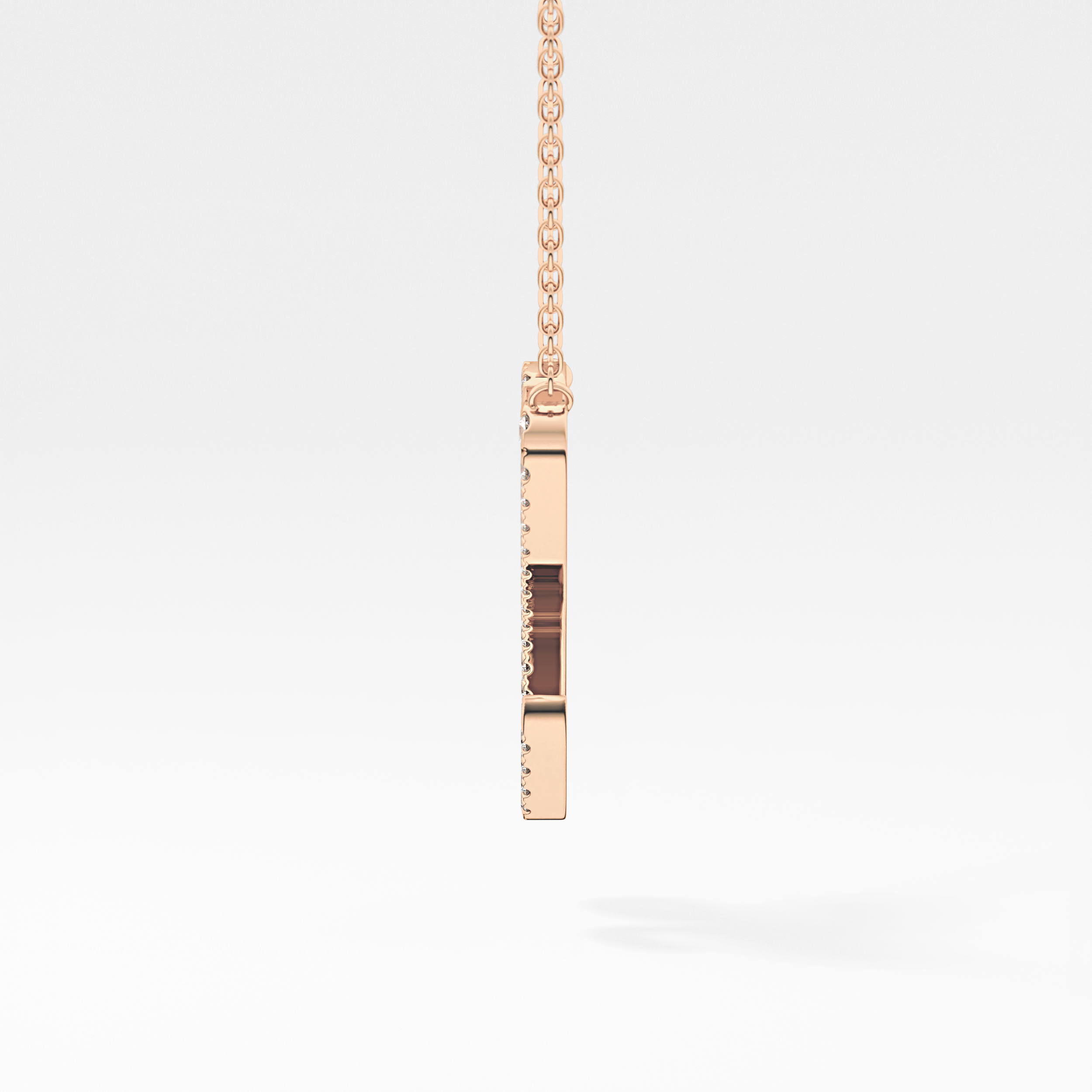 1.5 TCW Emerald Lab Grown Diamond Bezel Necklace
