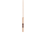 1.5 TCW Emerald Lab Grown Diamond Bezel Necklace