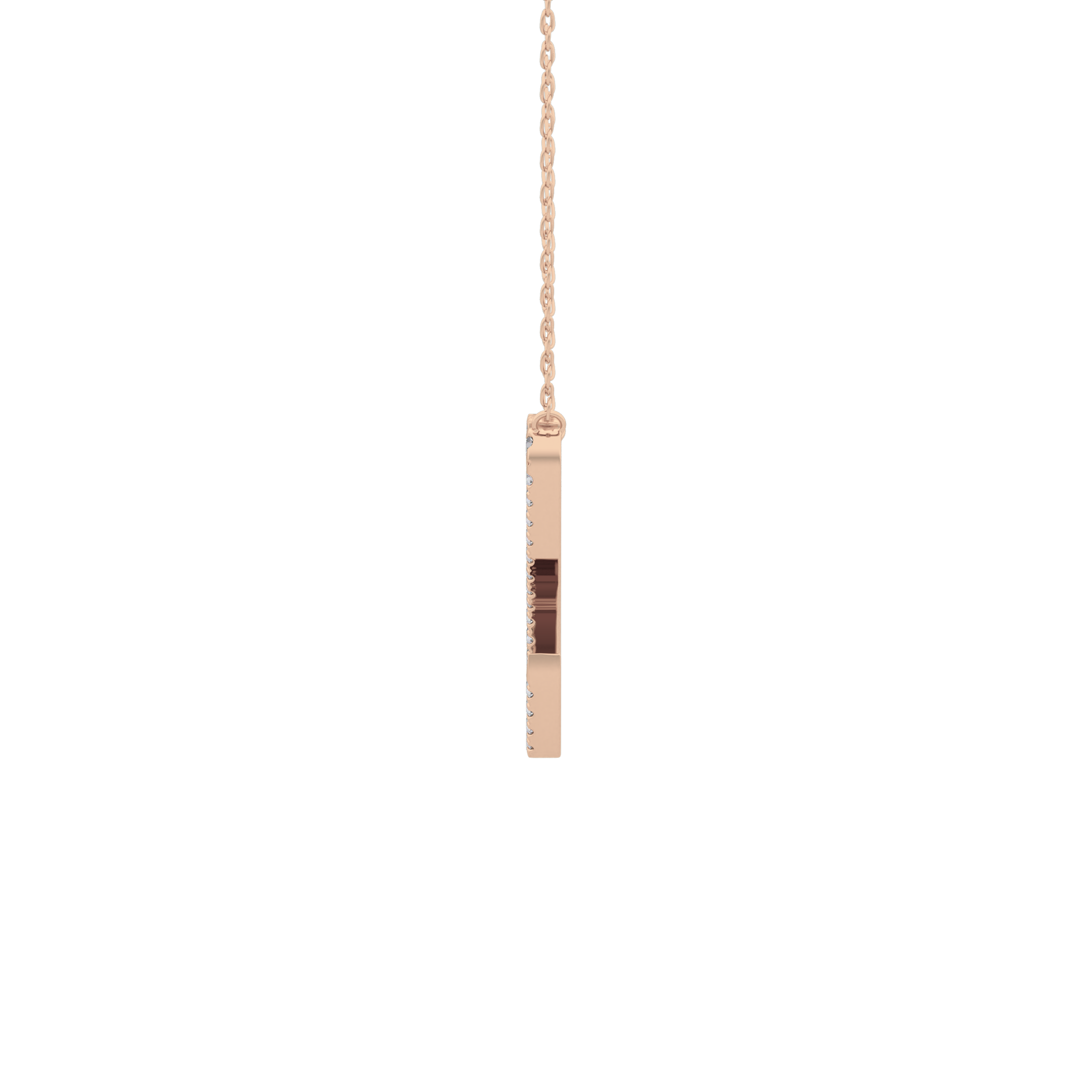 1.5 TCW Emerald Lab Grown Diamond Bezel Necklace
