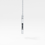 1.5 TCW Emerald Lab Grown Diamond Bezel Necklace