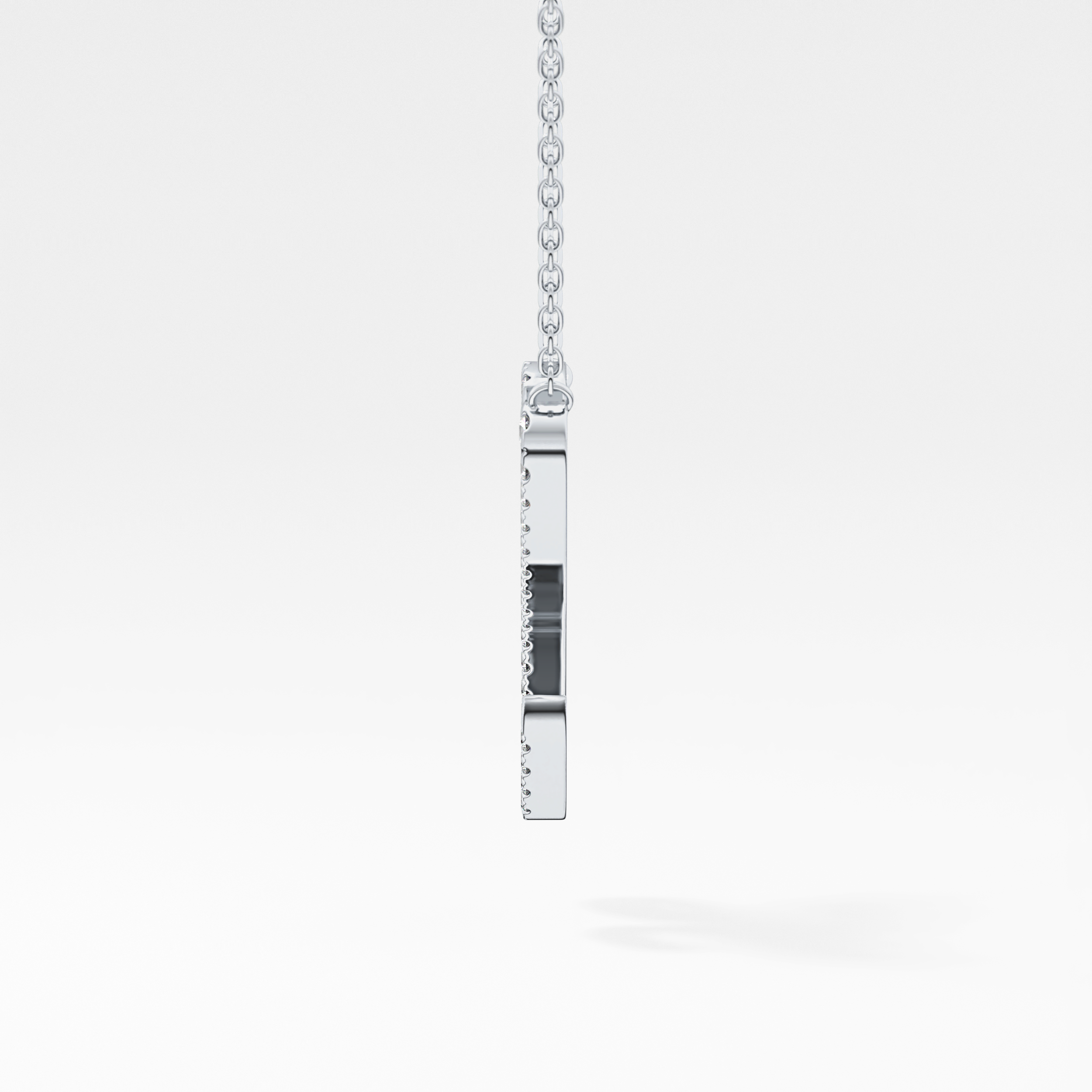 1.5 TCW Emerald Lab Grown Diamond Bezel Necklace